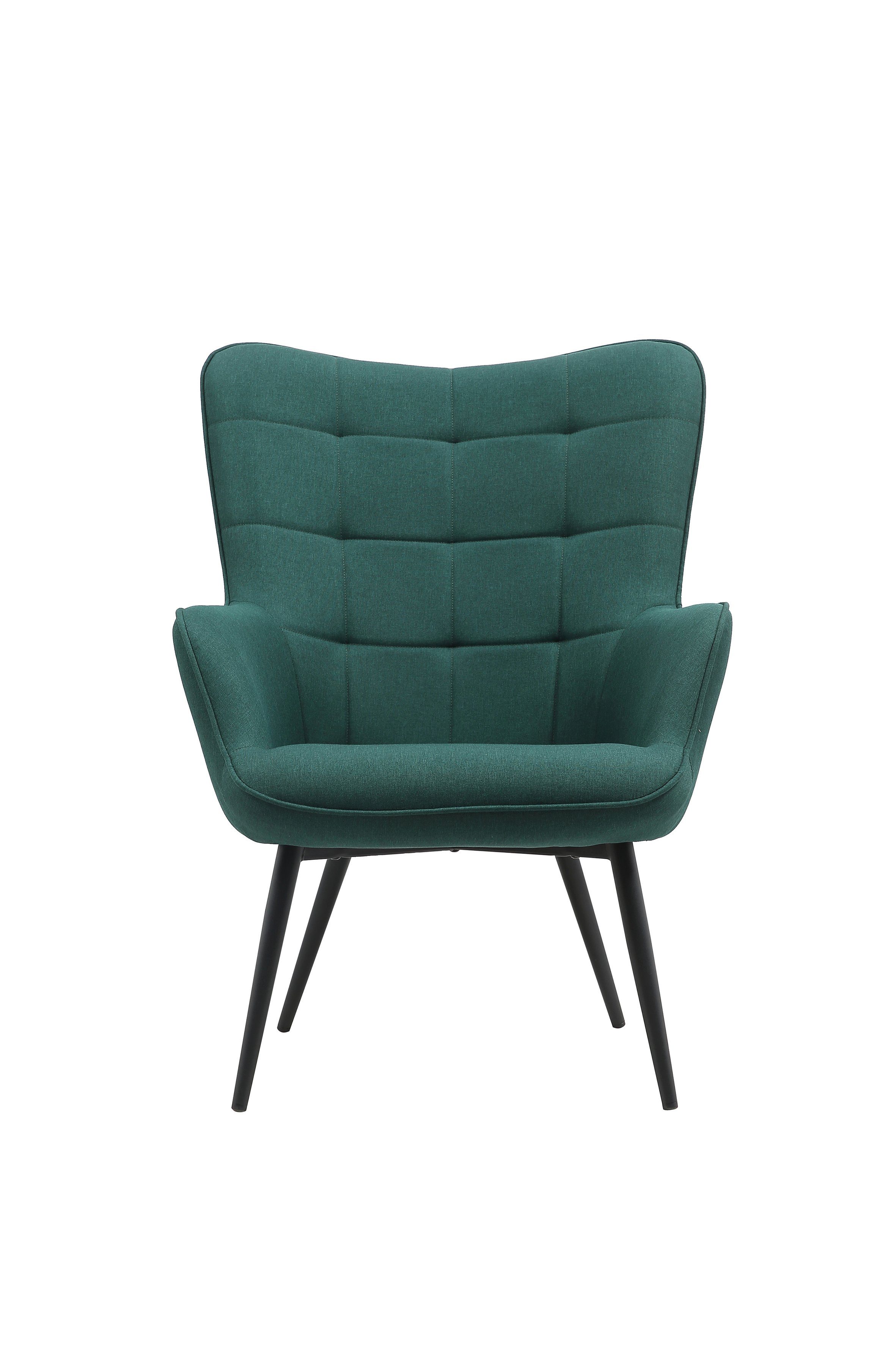 Cordstoff / separat byLIVING (Bezug: Samtstoff, grau, dunkelgrün, Webstoff, Uta Hocker dunkelgrau, erhältlich sandfarben, Farbe: schwarz), Sessel passender
