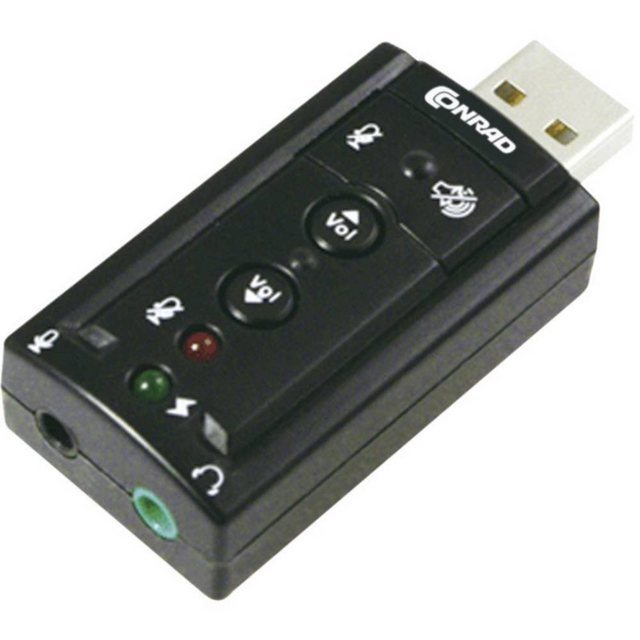 Renkforce USB Soundkarte 7.1 Surround Soundkarte, externe Kopfhöreranschlüsse, externe Lautstärkenregelung  - Onlineshop OTTO