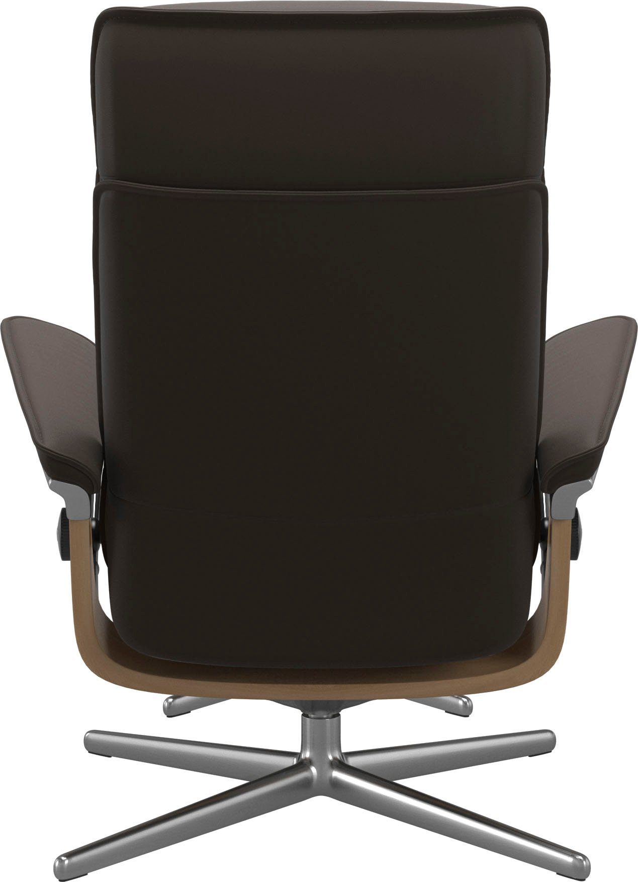 Eiche L, Base, BATICK Cross Relaxsessel Holzakzent Stressless® Größe Admiral, mit & brown M