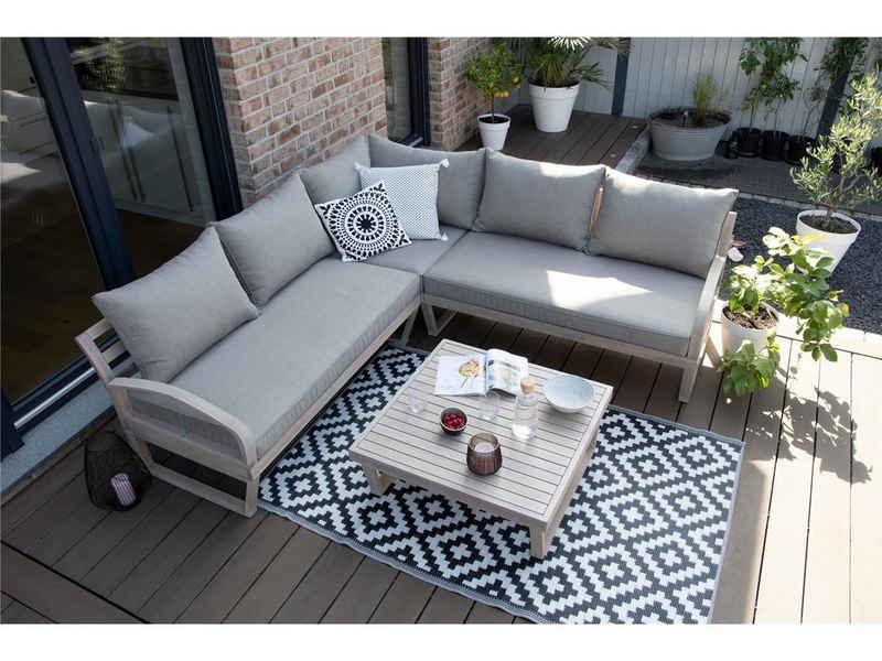 bellavista - Home&Garden® Gartenlounge-Set Gartenlounge Set Jersey von bellavista - Home & Garden, (Set), mit bequemer Polsterung, für bis zu 5 Personen geegnet