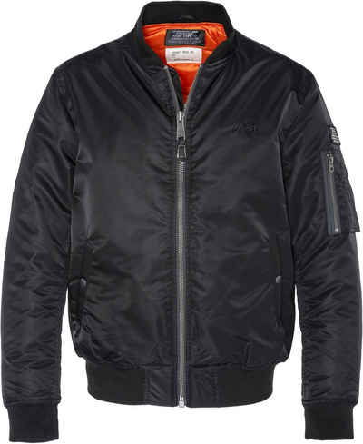 Schott NYC Bomberjacke AIRFORCERS MA-1 Ikonischer Fliegerjacke aus recyceltem Nylon, Men & Unisex möglich