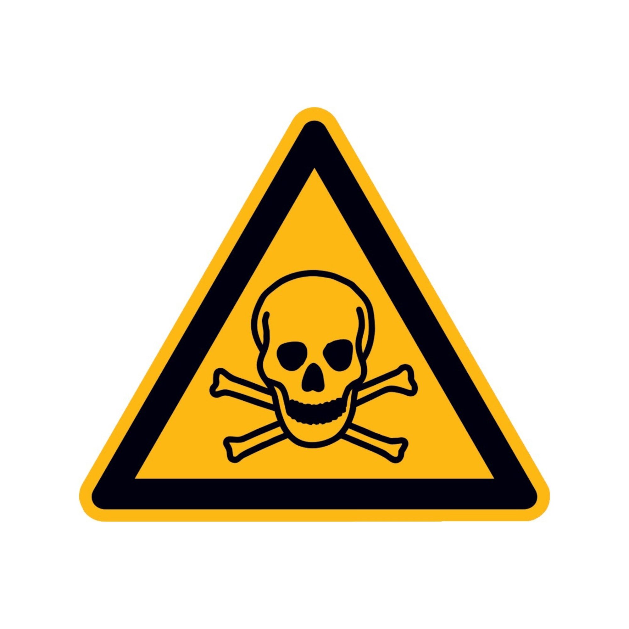 wolk Aufkleber SafetyMarking Warnschild Folie SL 100 mm Warnung vor giftigen Stoffen