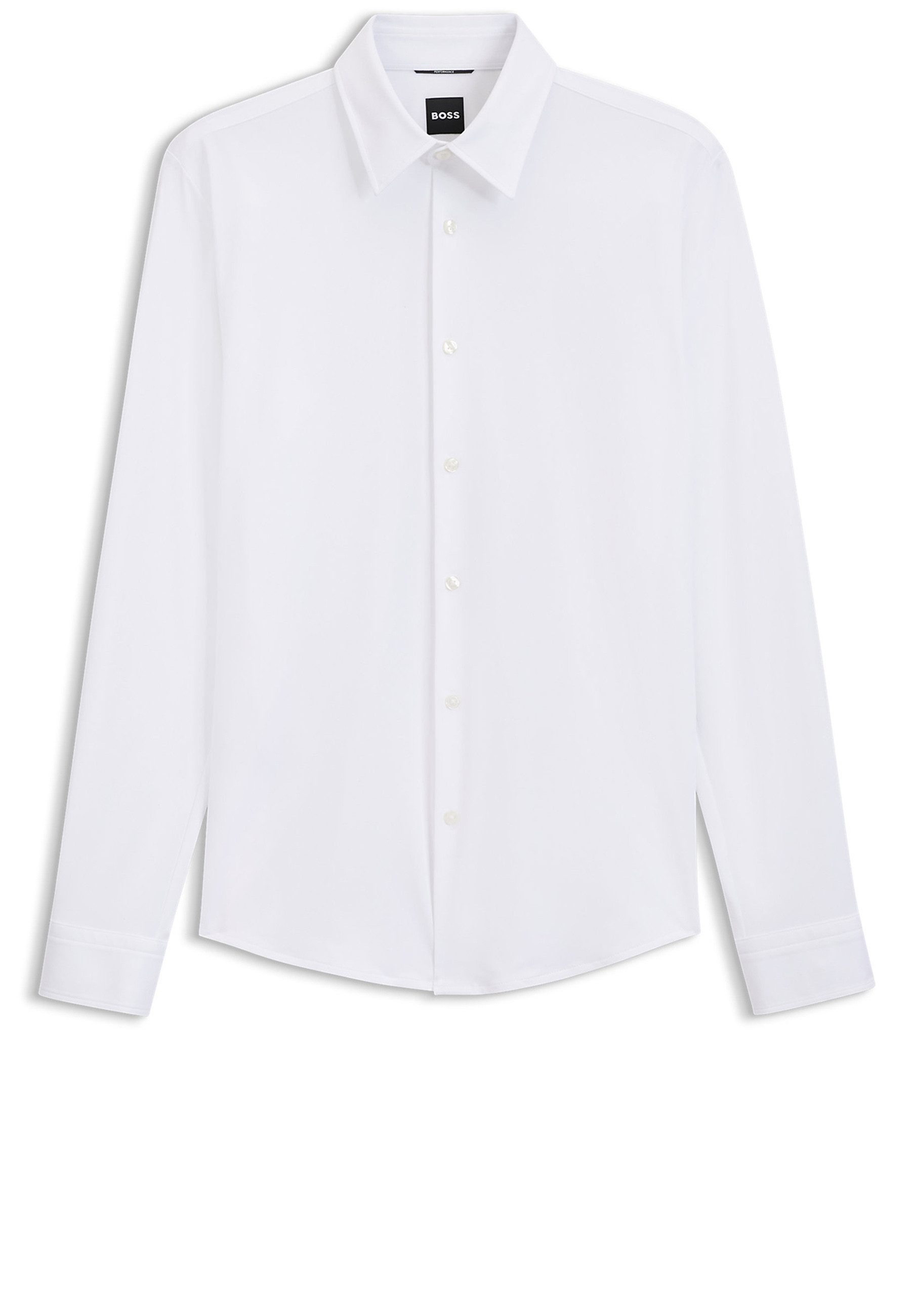 BOSS Langarmhemd P-Roan aus Performance-Stretch (1-tlg)
