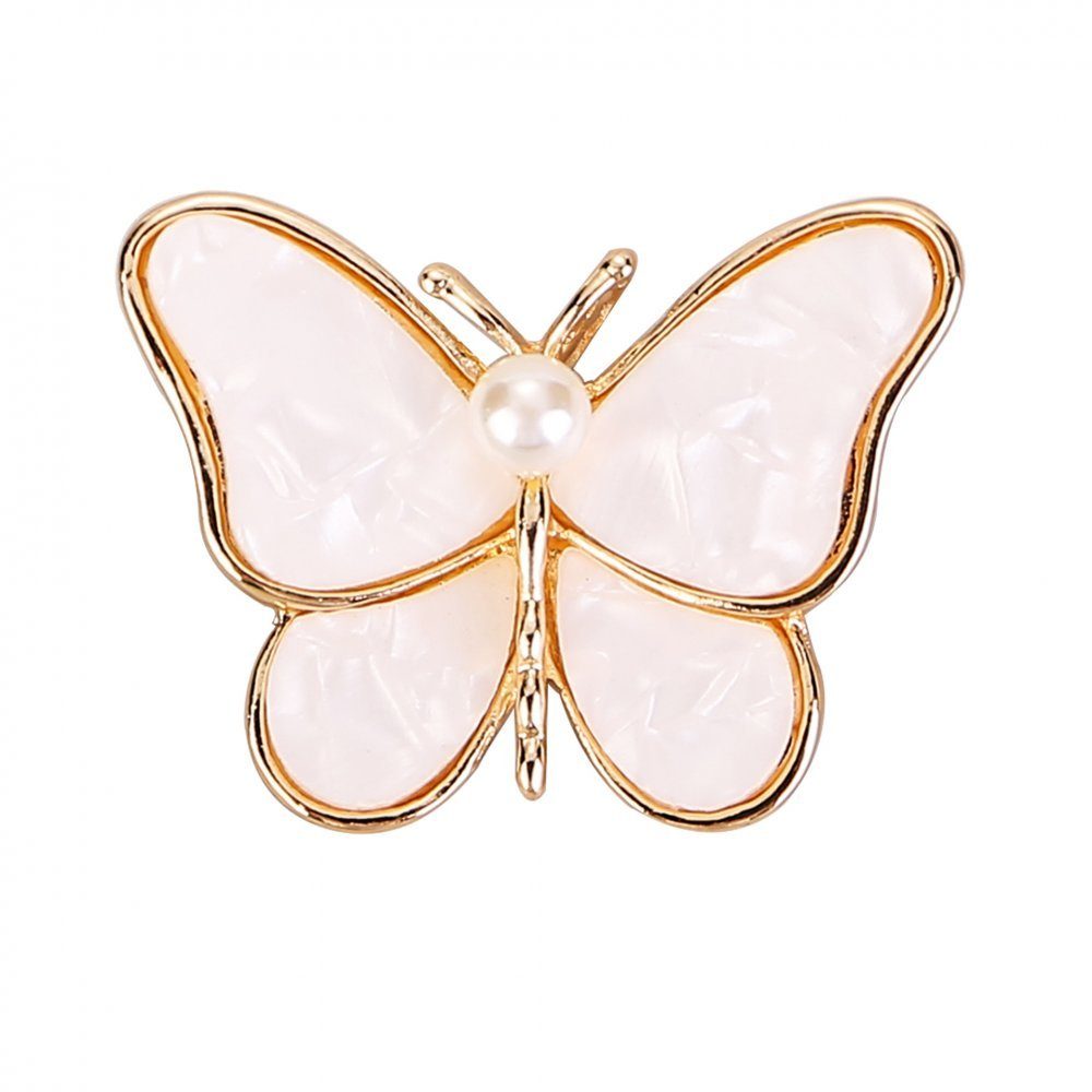 Invanter Brosche Beimu Pearl inkl.Geschenkbo Butterfly Weiblich, Brosche