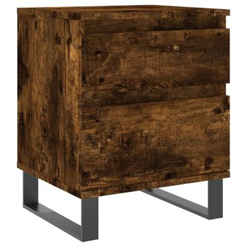 vidaXL Nachttisch Nachttisch Räuchereiche 40x35x50 cm Holzwerkstoff (1-St)