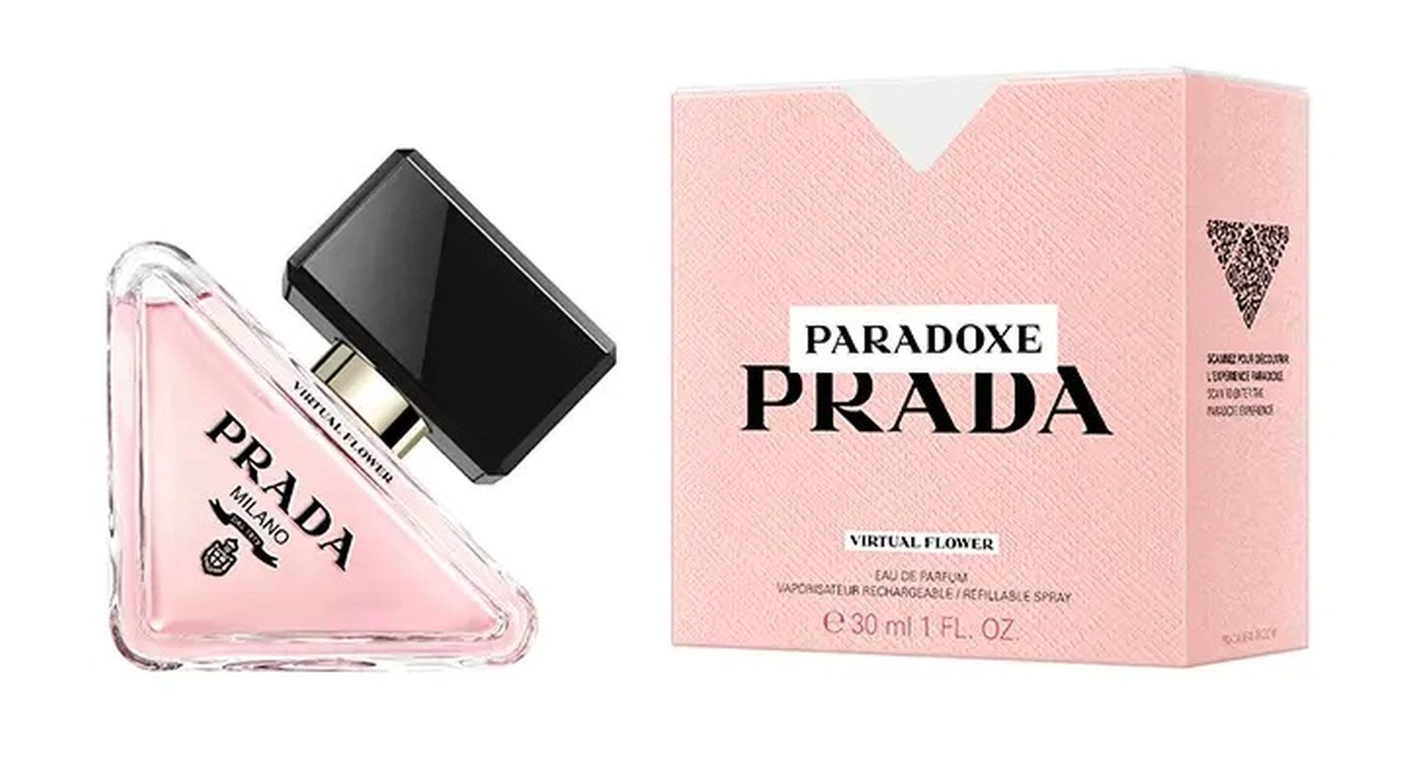 PRADA Eau de Parfum Paradoxe Virtual Flower EDP Damen Spray, Frisch-blumiger Duft mit Jasmin, Neroli und Moschus