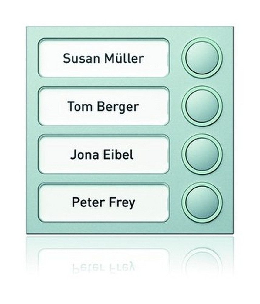 RITTO Gegensprechanlage, Klingelmodul Bus-System 4RT silber 95 x 95 x 33 mm