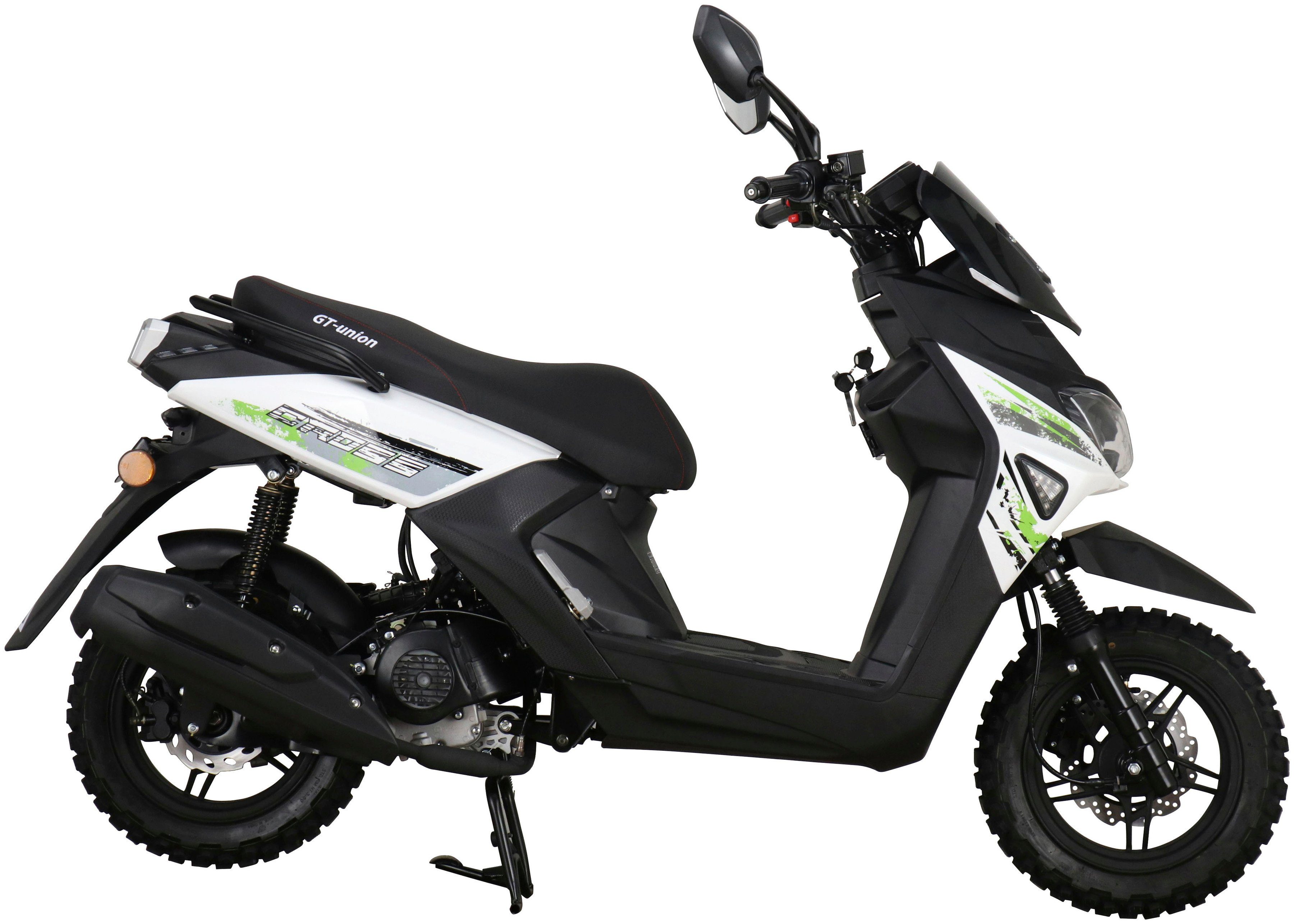 45 2.0 Cross-Concept 50-45, UNION km/h, Euro 50 GT weiß/grün Motorroller PX 5 ccm, 55