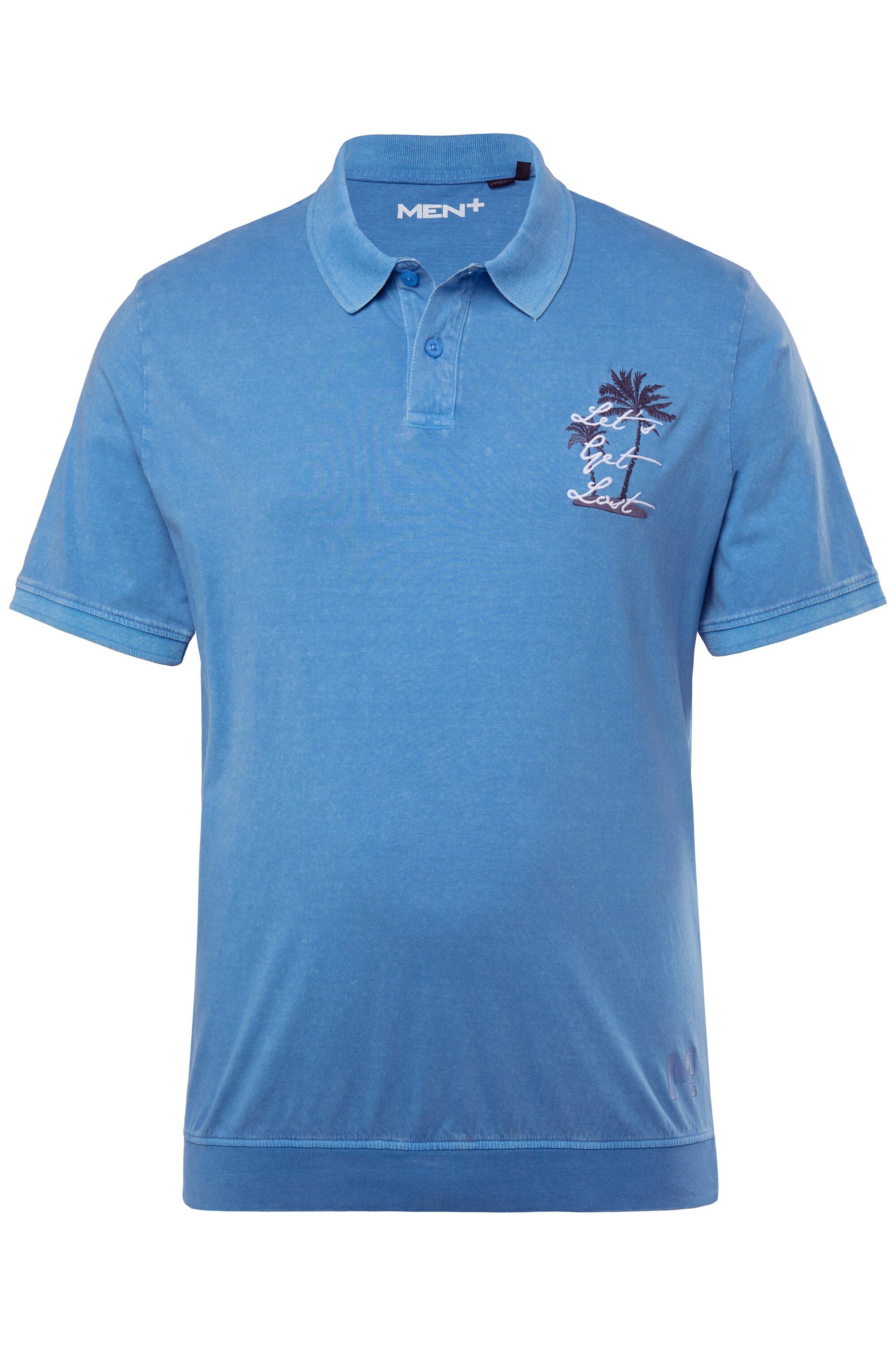 Men Plus Poloshirt Poloshirt Halbarm Bauchfit Vintage Look – Bild 2 von 3