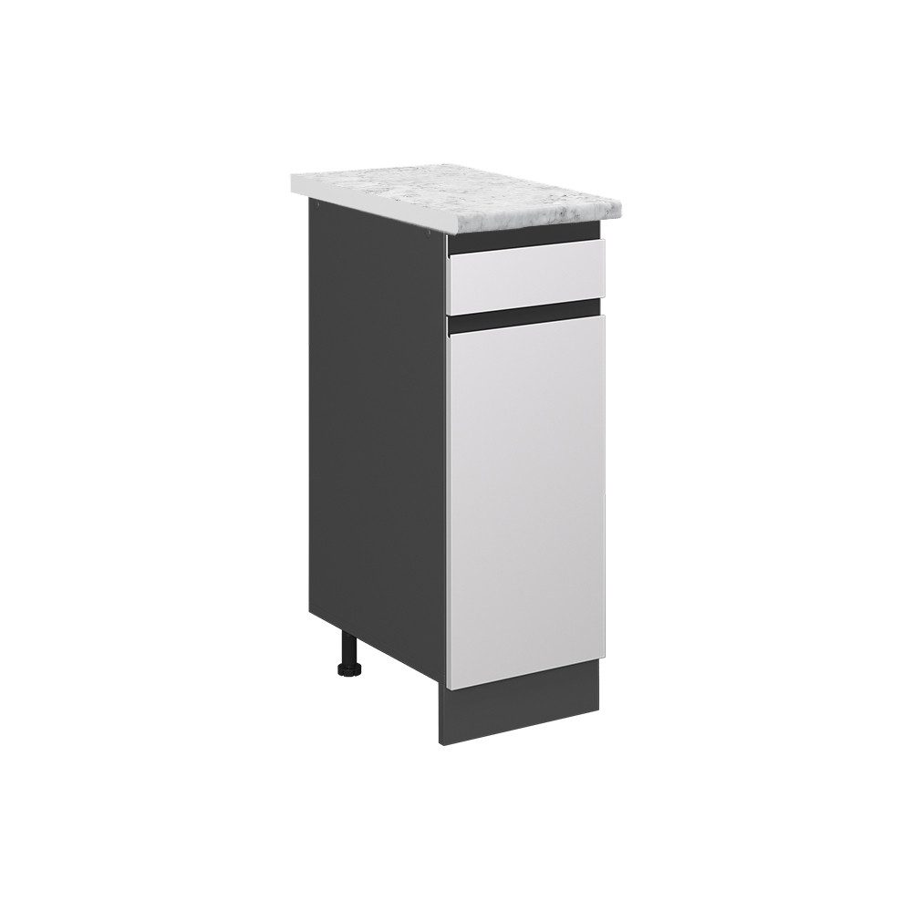 Vicco Unterschrank R-Line, Weiß/Anthrazit, 30 cm günstig online kaufen