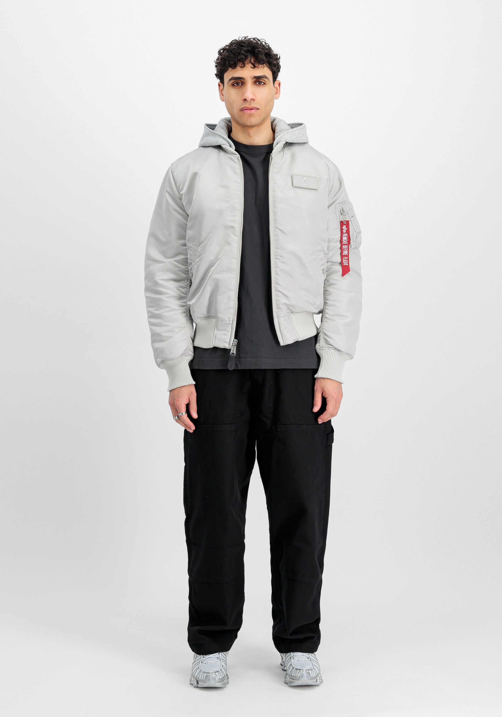 Alpha Industries Bomberjacke MA-1 Zip Hood Backprint