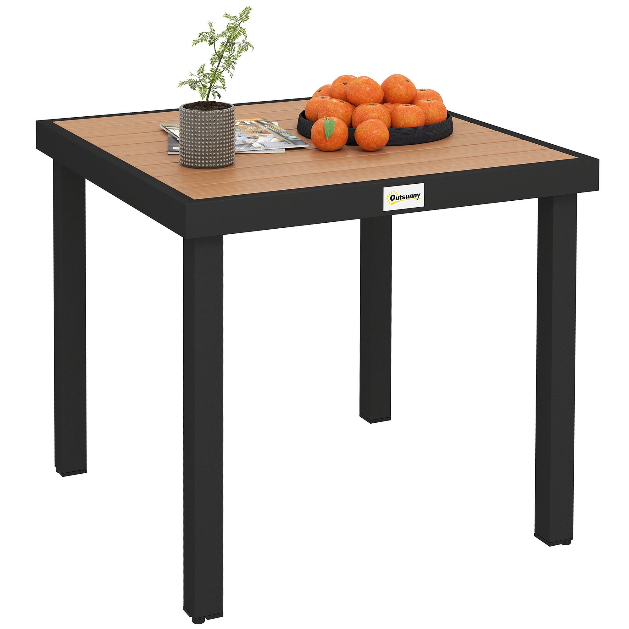Outsunny Gartentisch für 4 Personen Gartenmöbel günstig online kaufen