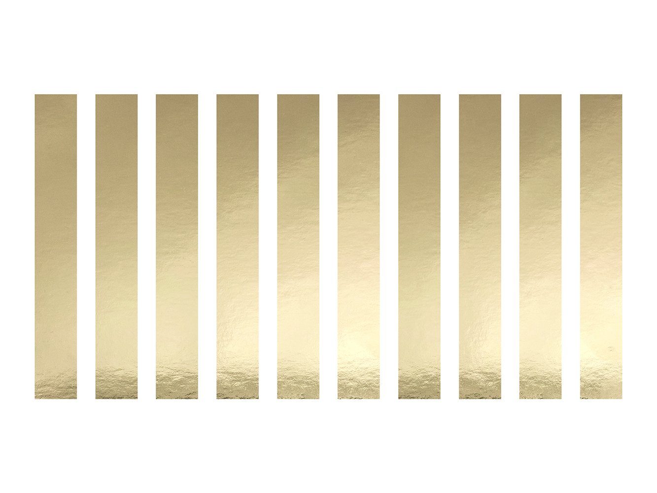 partydeco Serviettenring, Papier, Serviettenringe Papier 18x2,5cm gold 10er Set
