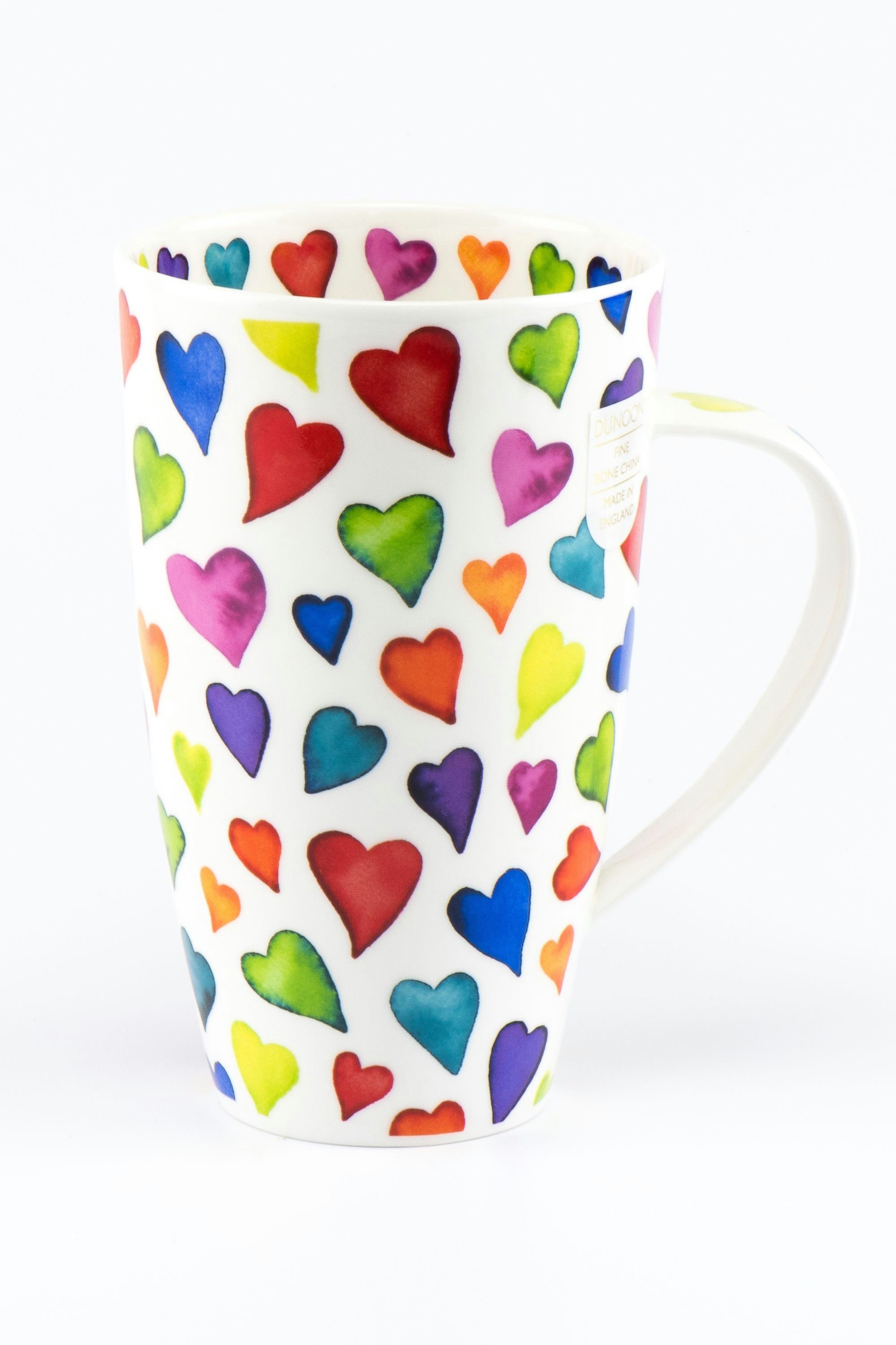 Dunoon Becher Henley Warm Hearts, Fine Bone China, Sammelbecher