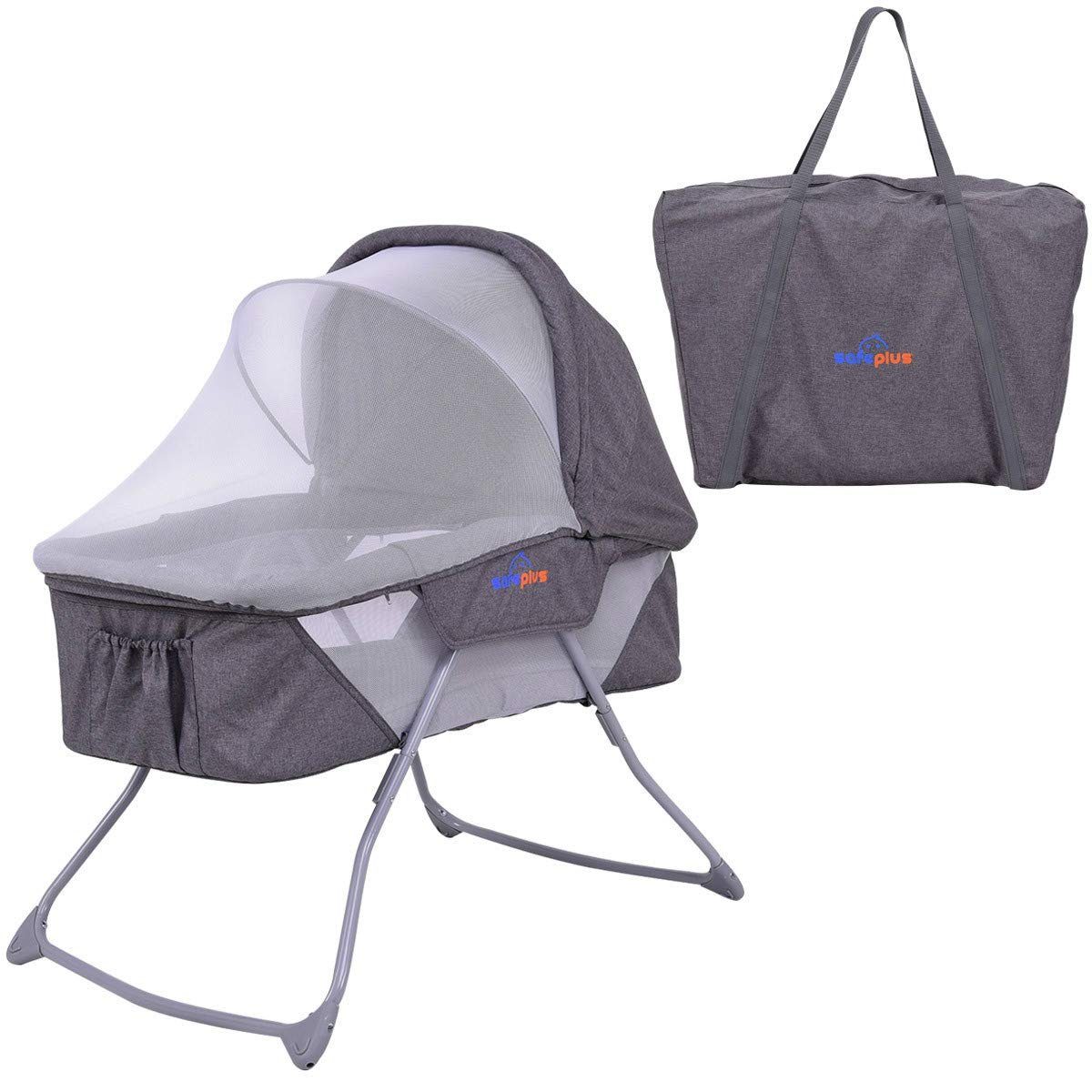 COSTWAY Baby-Reisebett »Stubenwagen Babybett«, inkl ...