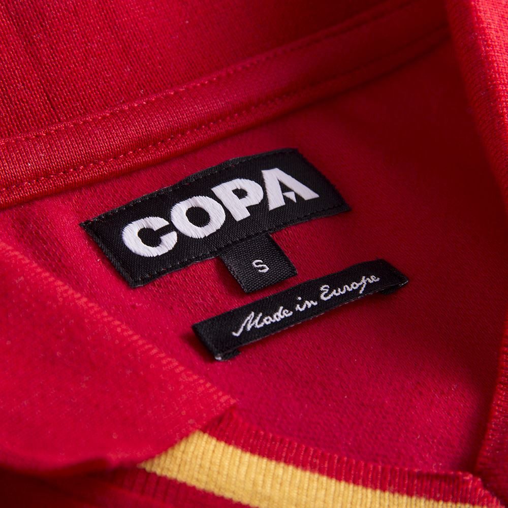 COPA Fußballtrikot Retro Spanien 1988 Bestick Vereinsemblem