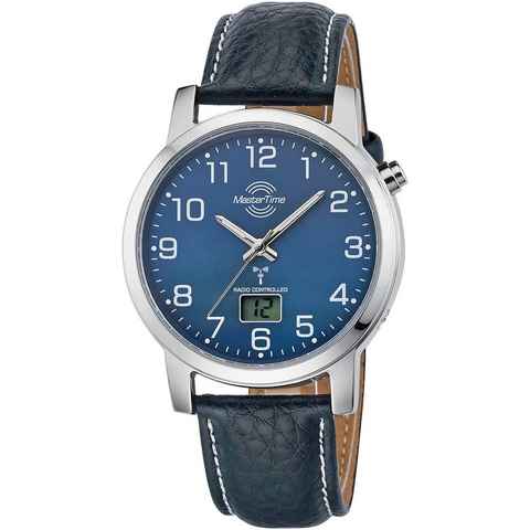 MASTER TIME Funkuhr Basic, MTGA- 10493-32 L, Armbanduhr, Quarzuhr, Herrenuhr, Datum, Leuchtzeiger