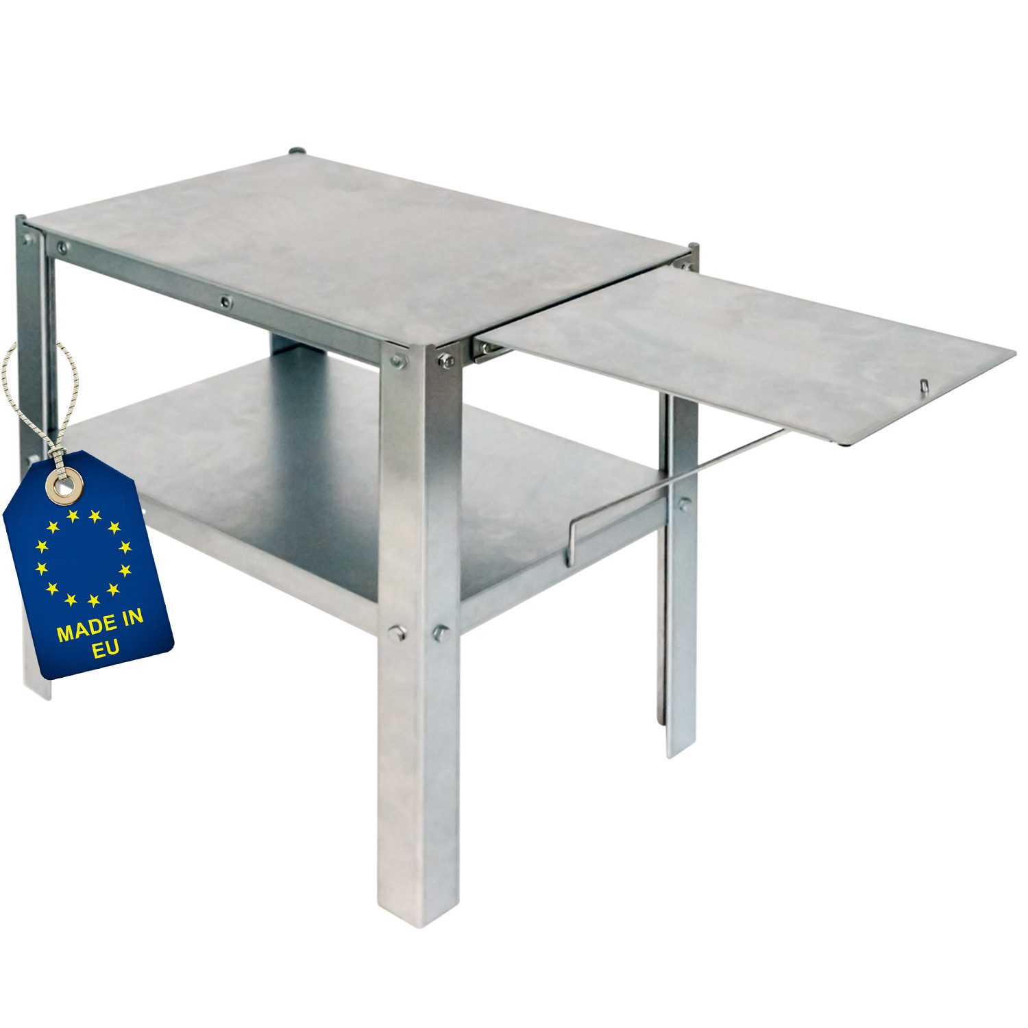 ITA Räucherofen Tisch für Räucherofen - Legierter Stahl - Räucherofenständer, 1-St., Direkt vom Hersteller, Made in EU, Tisch für Smoker Räucherschrank