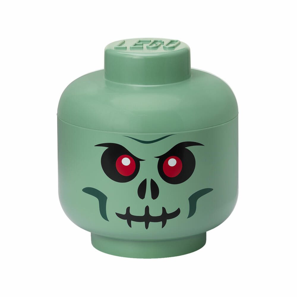 NHG Aufbewahrungsbox LEGO Storage Head Large Green Skeleton