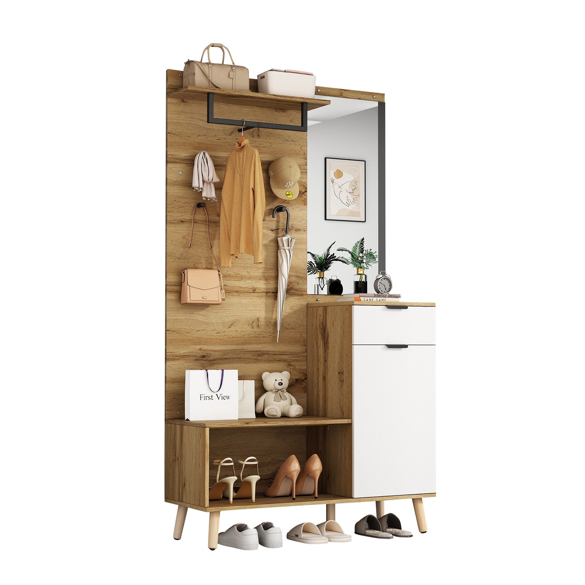 HAUSS SPOLE Garderoben-Set mit Spiegel, Schuhbank, günstig online kaufen