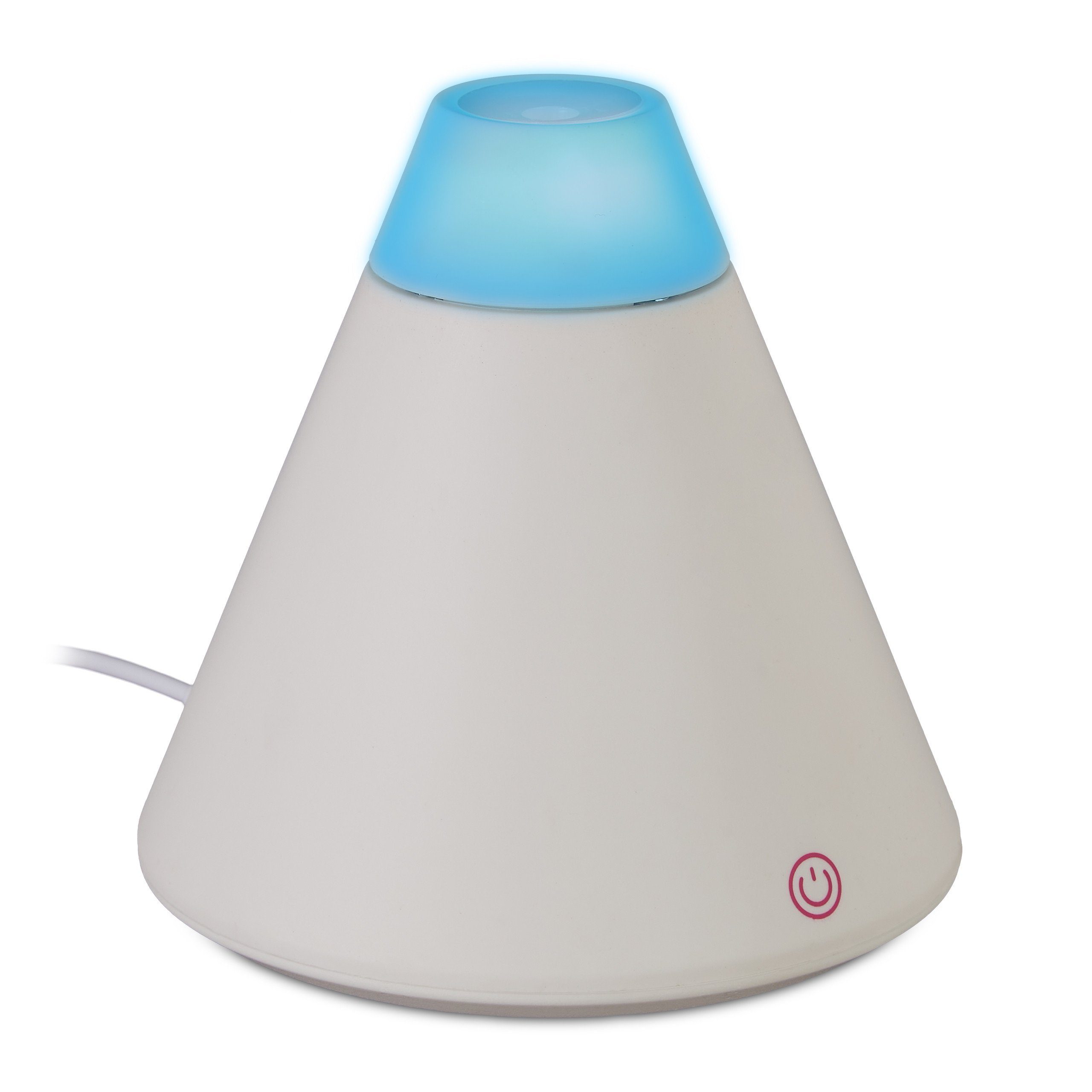 relaxdays Diffuser Weißer Aroma Diffuser, Entspannung Kleiner Aroma