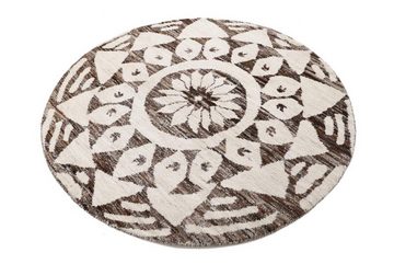 Designteppich Berber Design 145x145 Handgeknüpfter Moderner Orientteppich, Nain Trading, rund, Höhe: 20 mm