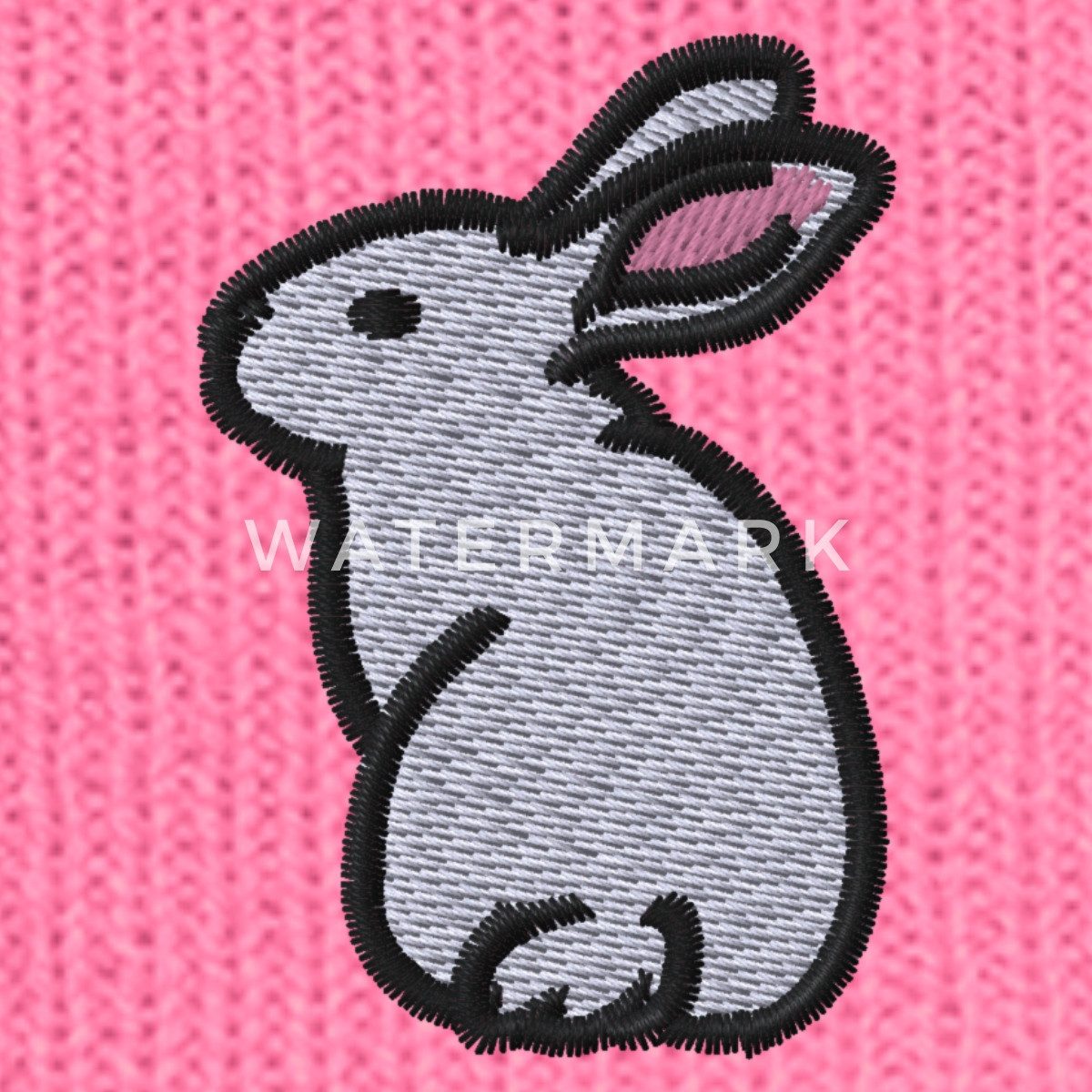 Spreadshirt Beanie Hase Bestickt Bestickte Wintermütze (1-St)