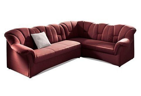 DOMO collection Ecksofa Papenburg B/T/H: 242/190/84 cm L-Form, wahlweise mit Bettfunktion, Langer Schenkel links oder rechts