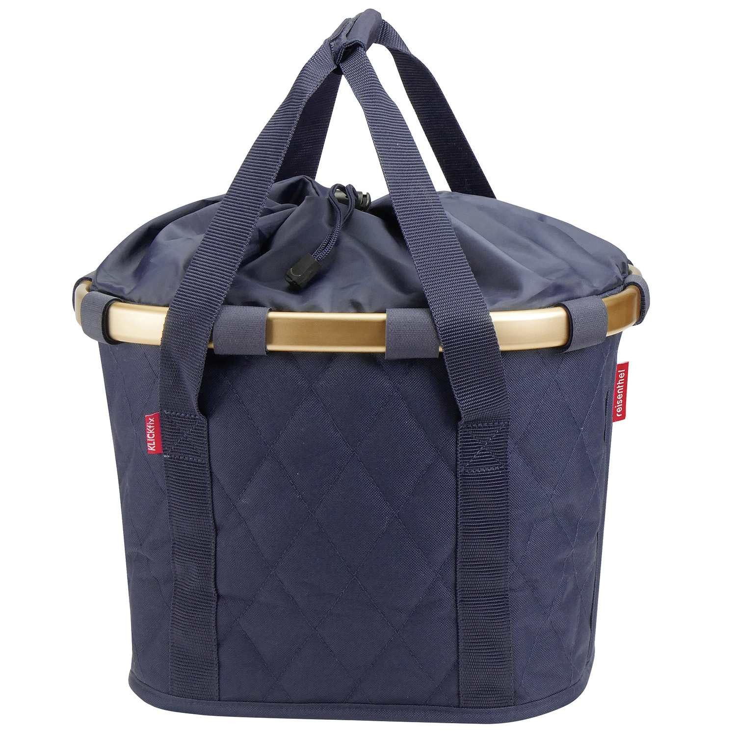 KlickFix Fahrradtasche KLICKfix Fahrradkorb BIKEBASKET ROHMBUS MIDN. GOLD