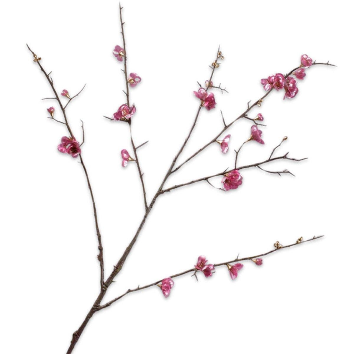 Künstliche Zimmerpflanze Seidenblume Japanischen Zierquitte Violett (120cm), SILK-KA