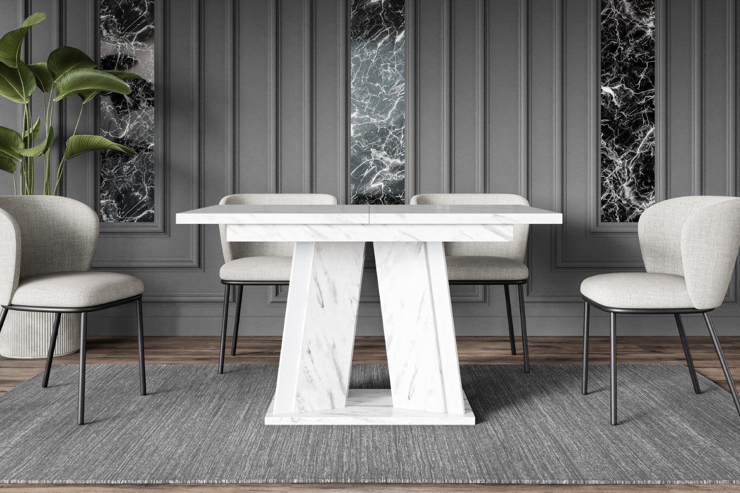 ALTDECOR Esstisch BRIO (Esstisch ausziehbar, Esszimmertische, günstig online kaufen