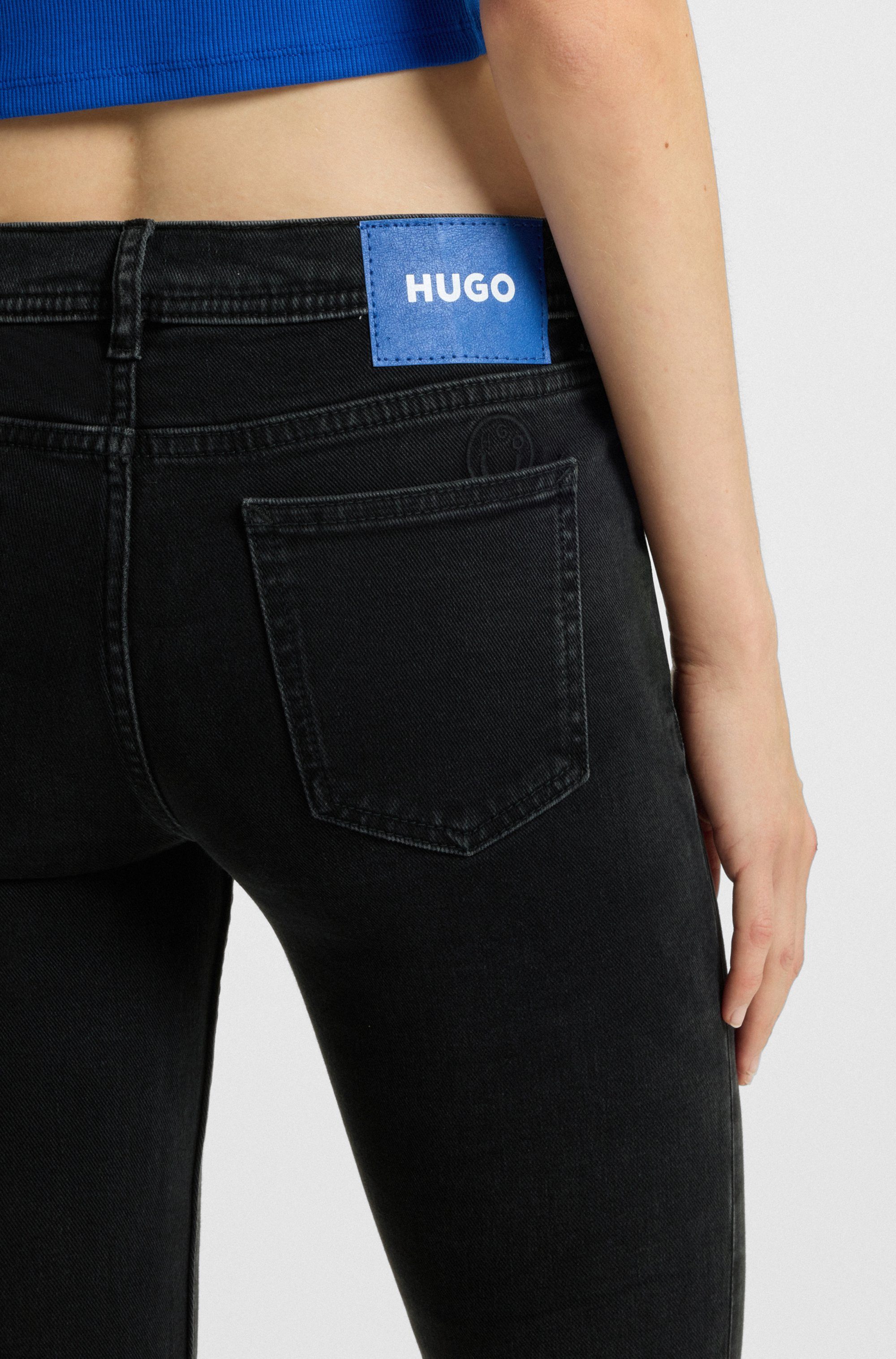 HUGO Blue Bootcut-Jeans Getti Ausgestelltes Bein, elastisches Denim günstig online kaufen