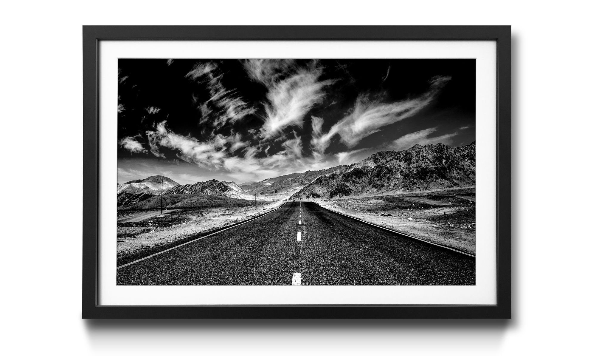 Wandbild, Himalaya, 4 in Landschaft, Road in Größen Kunstdruck erhältlich WandbilderXXL