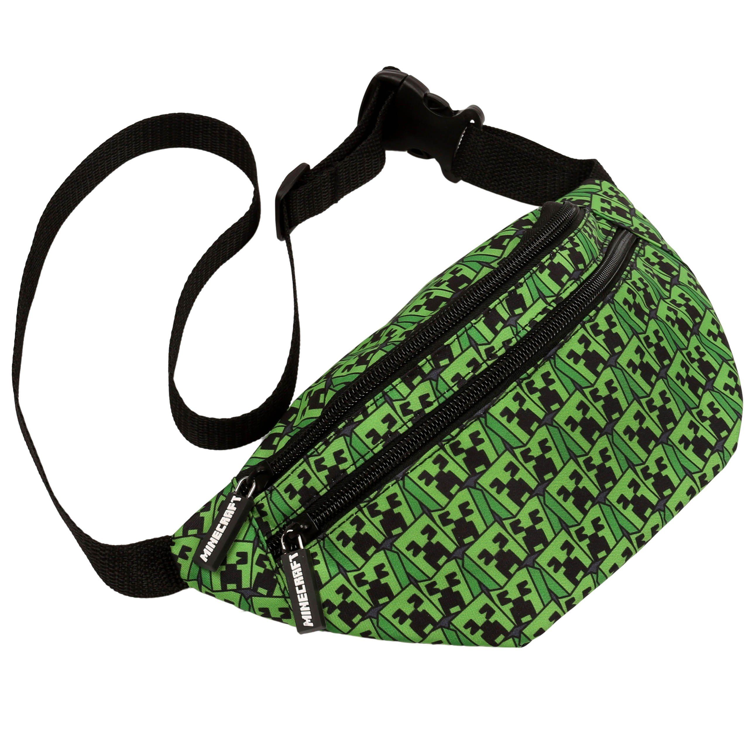 Minecraft Bauchtasche Minecraft Jungen Bauchstasche mit Reißverschluss