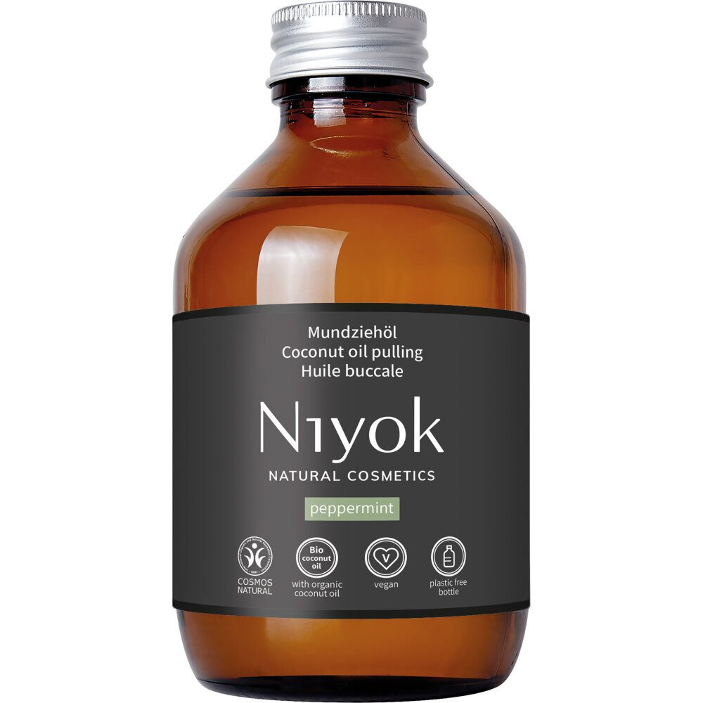 Niyok Mundwasser Mundziehöl Pfefferminze, 200 ml