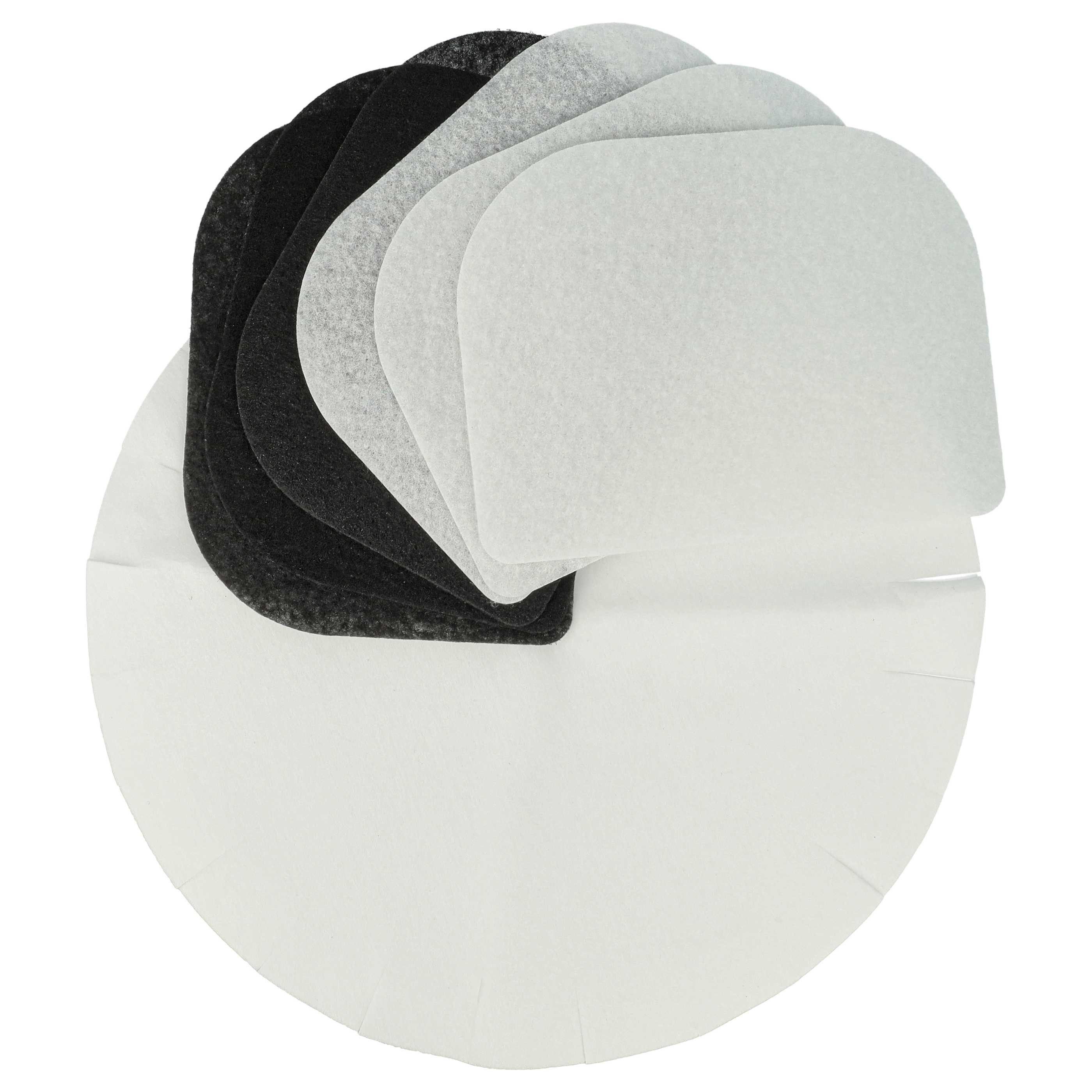 vhbw Filter-Set passend für DeLonghi F895, F8 Serie Fritteuse, Zubehör für DeLonghi F895 F8 Serie