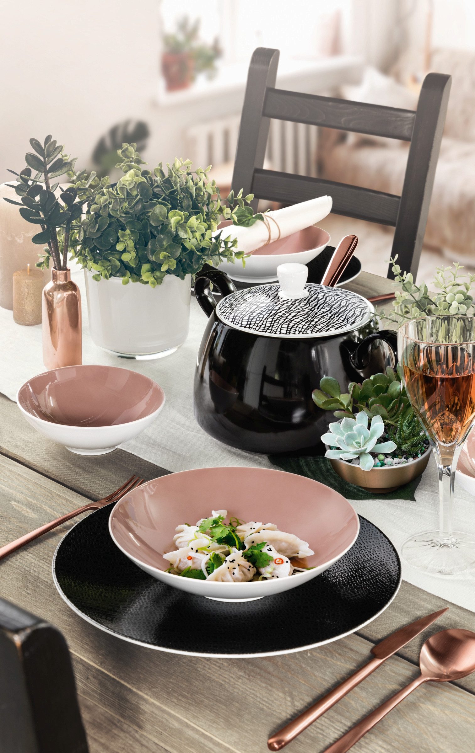 Seltmann Weiden Pastateller Life Fashion, (1 St), Pasta-/Suppenteller 23 cm