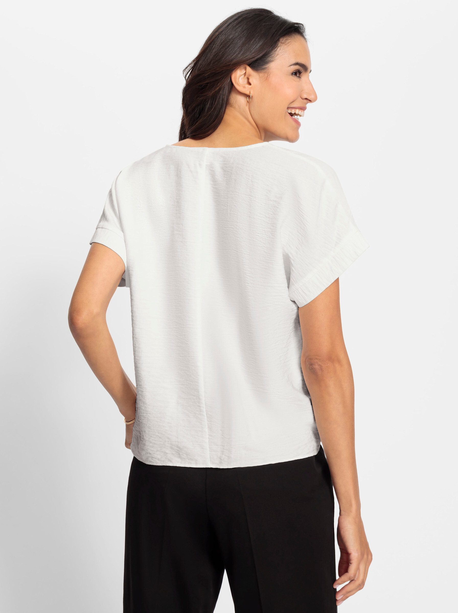 Witt Klassische Bluse Schlupfbluse Kurzarm günstig online kaufen