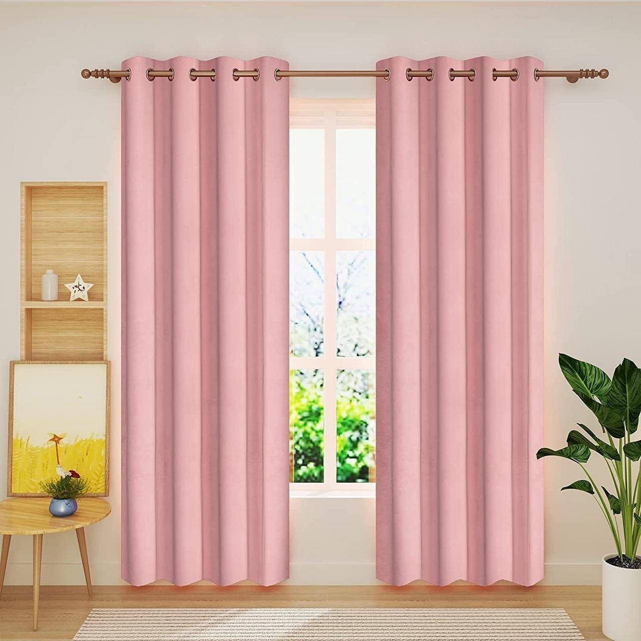 Woltu Verdunkelungsvorhang (2 St), Stangendurchzug, verdunkelnd, mit Ösen b günstig online kaufen