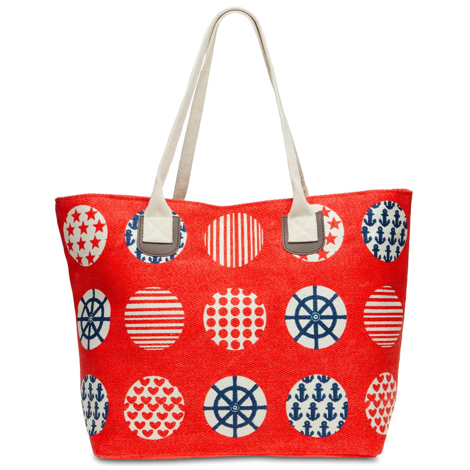 Caspar Strandtasche TS1021 große XL Damen Strandtasche Shopper mit trendy Print