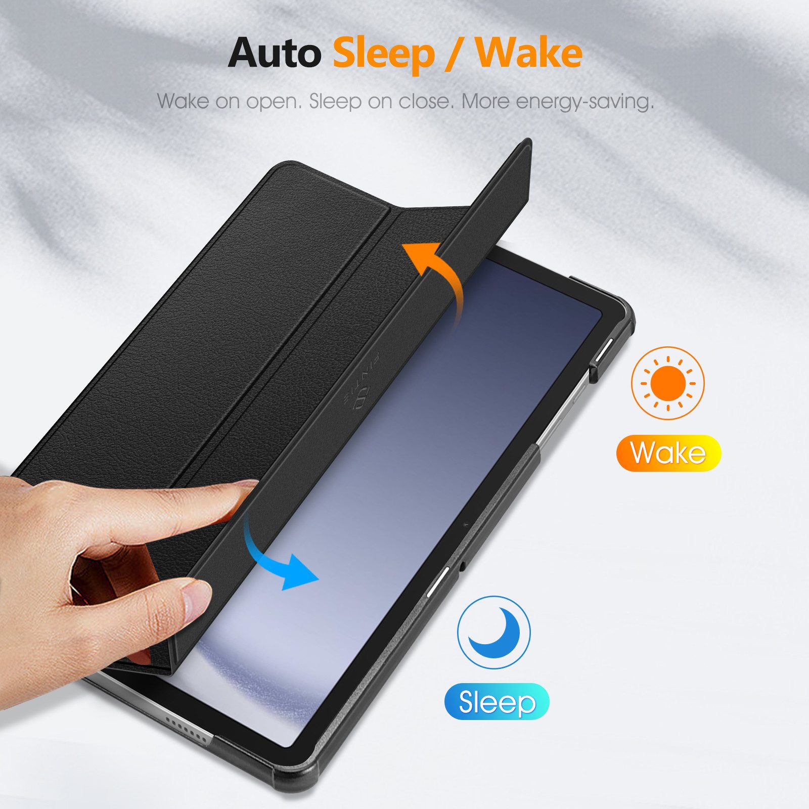 Fintie Tablet-Hülle für Samsung Galaxy Tab A11+ Plus 11" 2025 / Tab A9+ Plus 11 Zoll 2023 11 Zoll, mit Schutzfolie, Ultradünne Kunstleder Schutzhülle mit Standfunktion