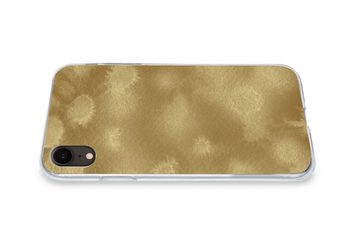 MuchoWow Handyhülle Gold - Farbe - Abstrakt, Handyhülle Apple iPhone XR, Smartphone-Bumper, Print, Handy