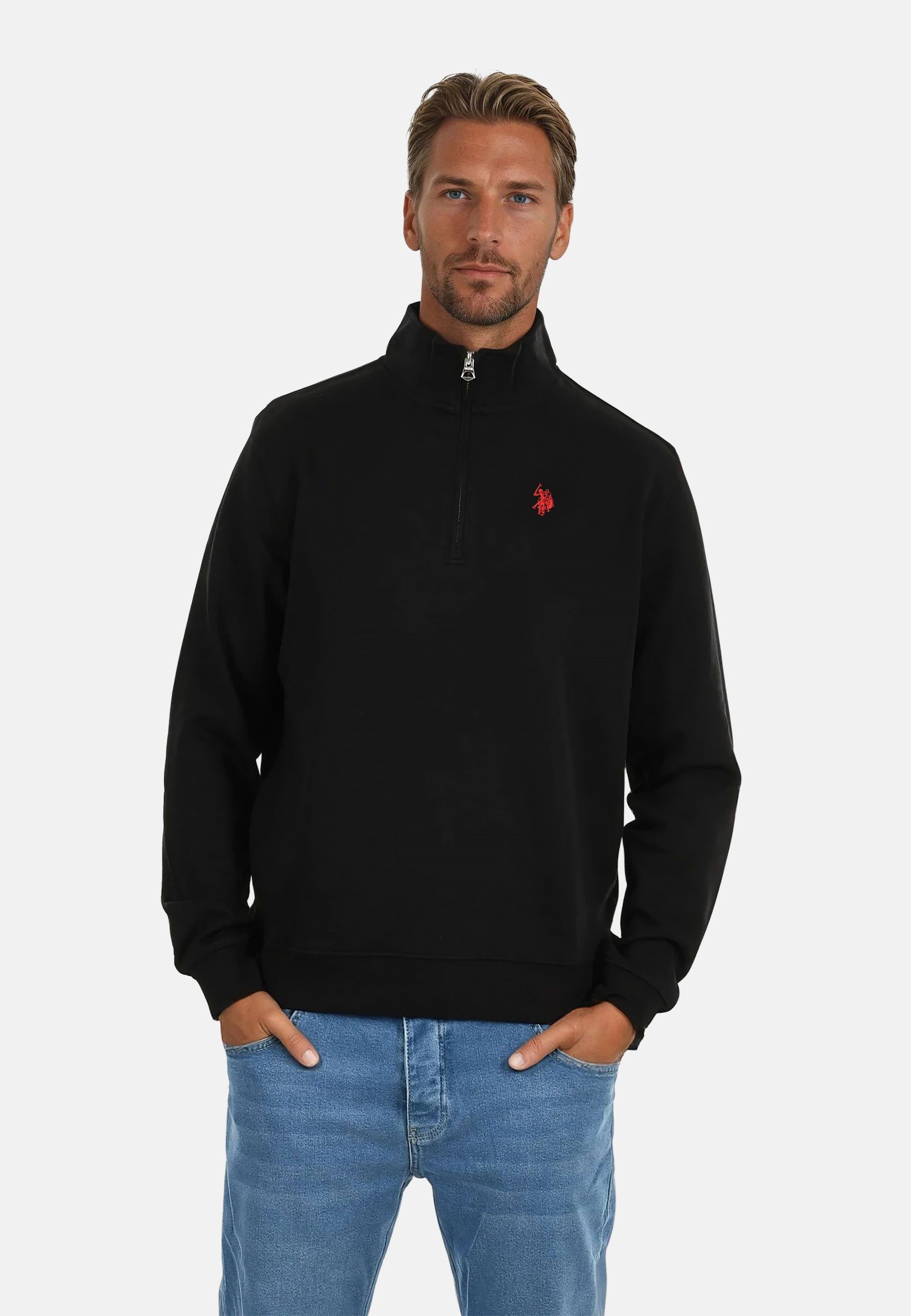 U.S. Polo Assn. Stehkragenpullover Pullover USKiaan – Herren Sweatshirt mit günstig online kaufen