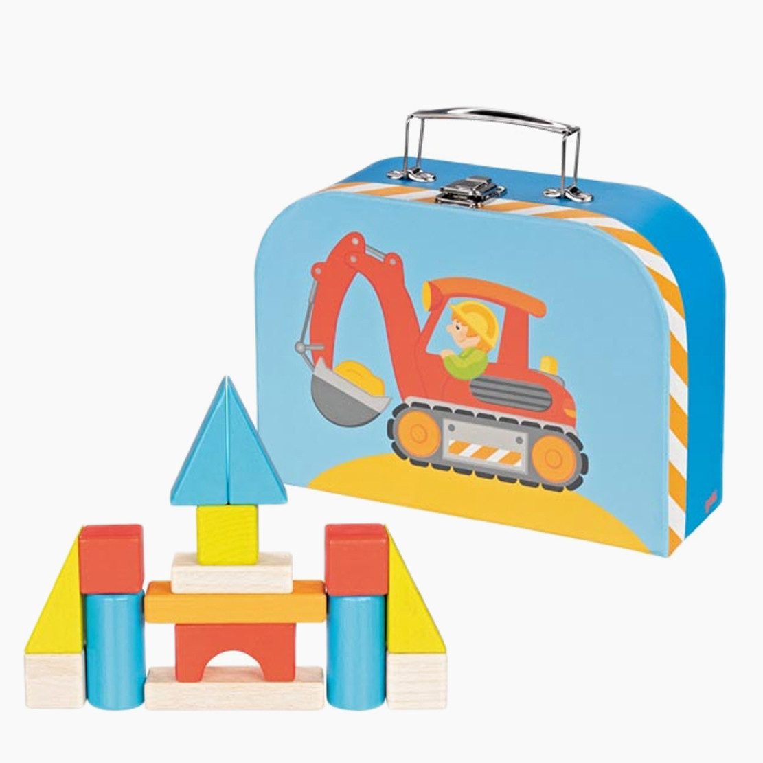 goki Bausteine im Koffer Spielbausteine, (packung, 48 St., koffer), Spielspaß für Anfänger und Fortgeschrittene