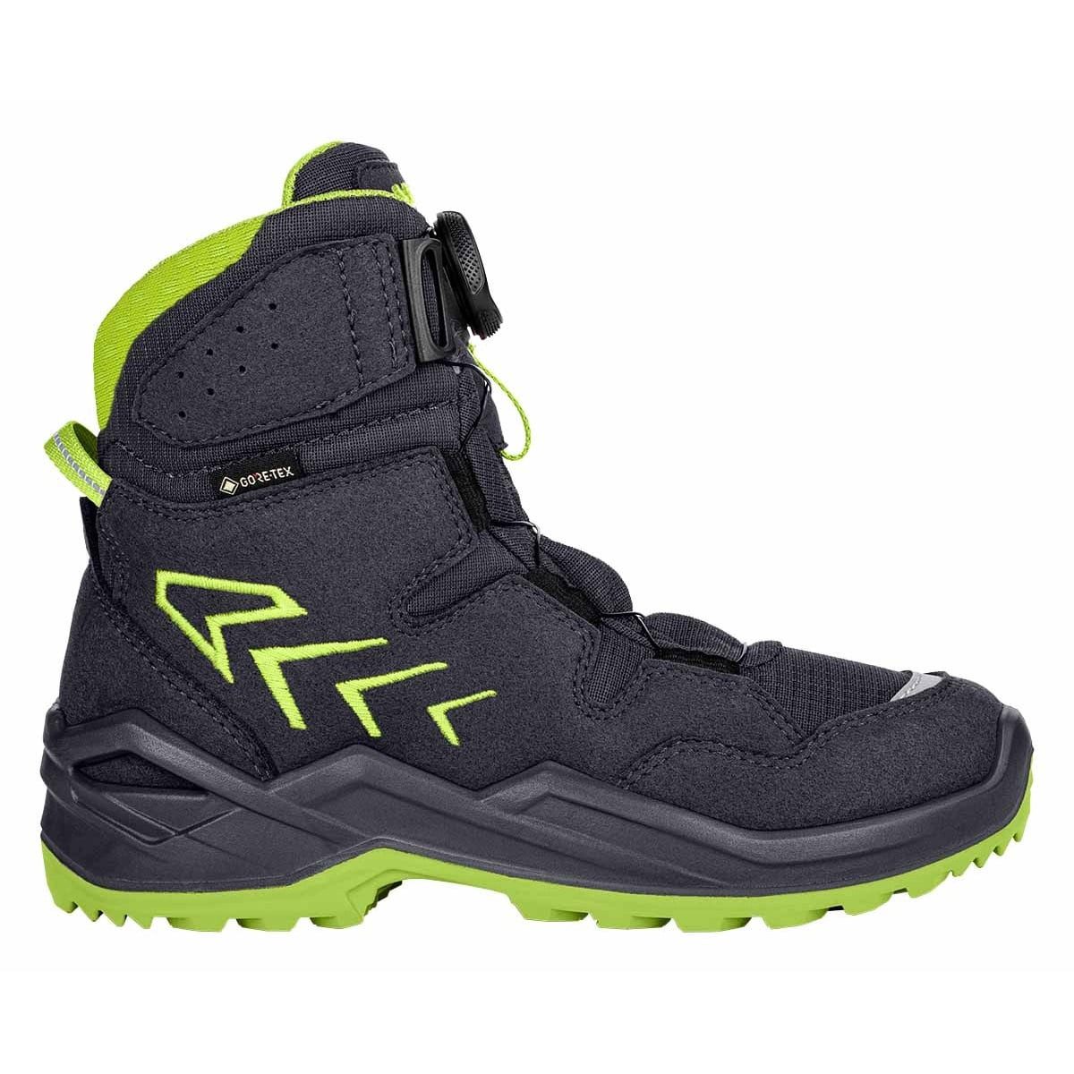 Lowa Firo GTX HI (Textil/Synthetik, wasserdicht) navyblau/limone Kinder Winterstiefel