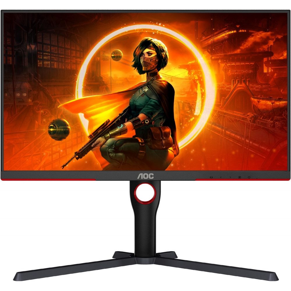 AOC AOC Q27G3XMN/BK 27" Mini LED Gaming Monitor schwarz/rot Gaming-Monitor (2560 x 1440 px, WQHD, 1 ms Reaktionszeit, Entspiegelt, VESA HDR 1000 zertifiziert)
