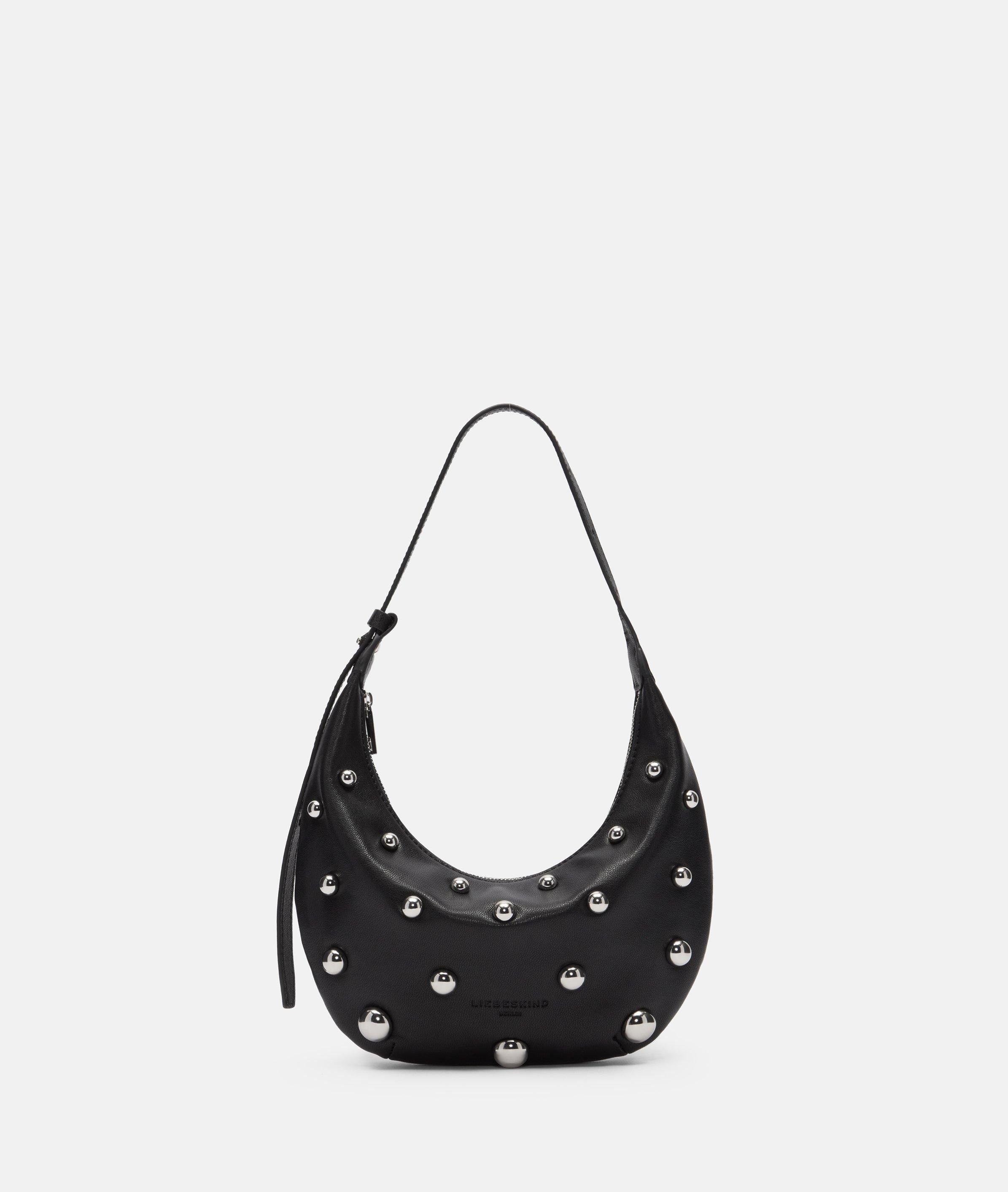 Liebeskind Berlin Schultertasche Hobo, Kleine Hobo-Bag aus natürlich genarbtem Leder