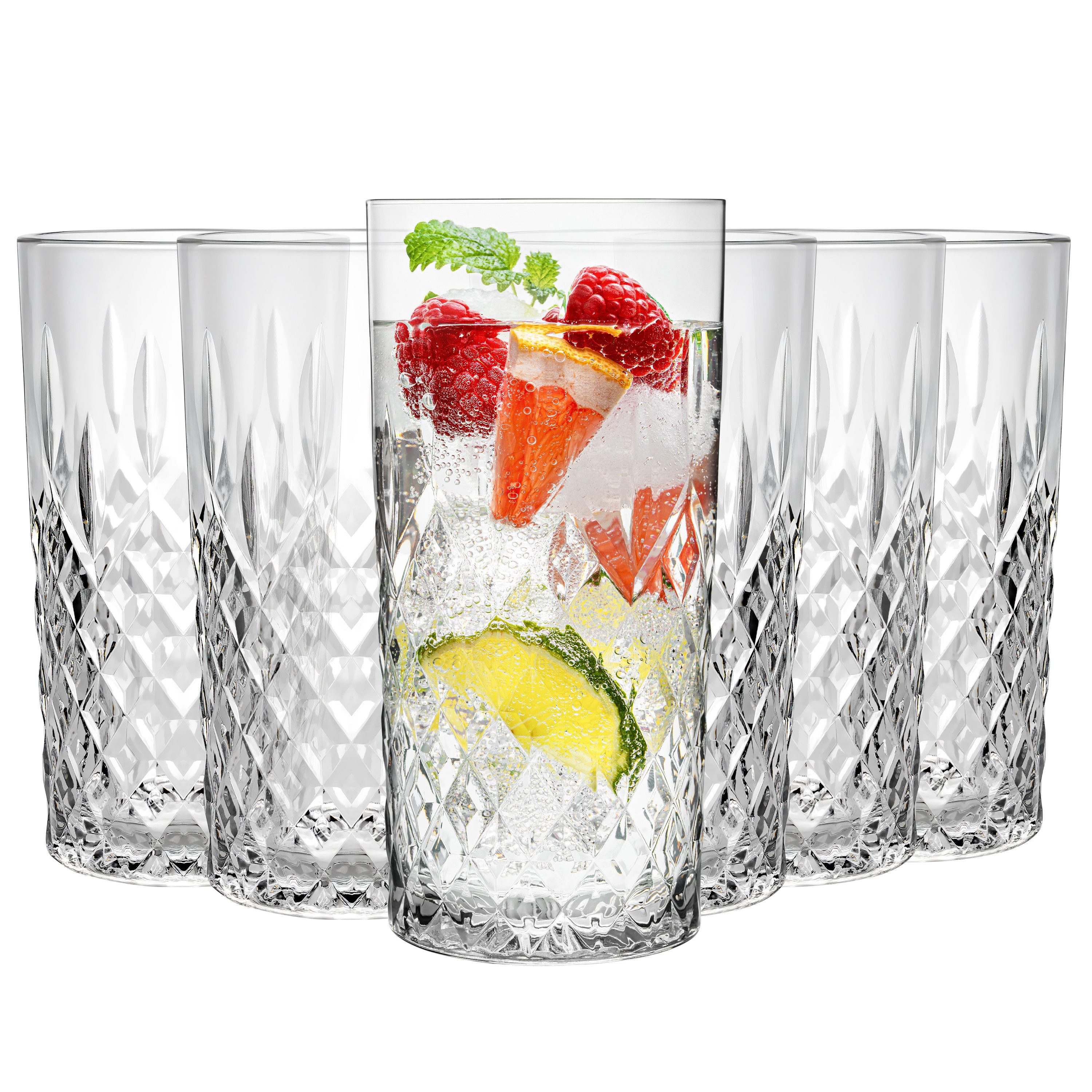 Gläser-Set Trinkgläser Set Wassergläser 6/12er Set für Cocktails, Softdrinks