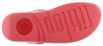 Fitflop LULU CRYSTAL EMBELLISHED TOE-POST SANDALS - HOTFIX Dianette, Keilabsatz, Sommerschuh, Zehentrenner mit weichem Zehensteg