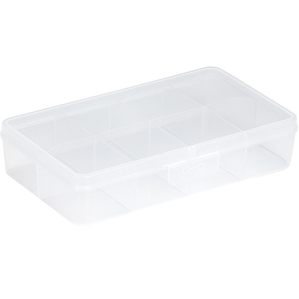 Aufbewahrungsbox Sunware Sortierbox Q-Line 8 Fächer 24,5 x 15 x 5,2